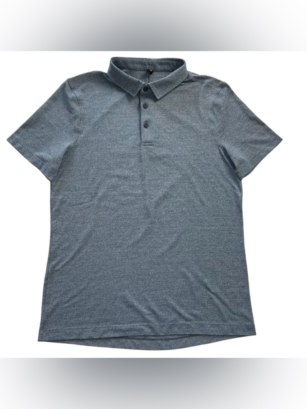 Lululemon Evolution Polo Shirt Men’s Iron Blue Golf Performance size M